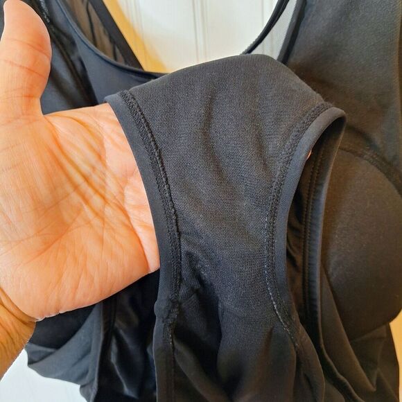 Time‎ And Tru Womens Swimsuit 1 Piece New Plus Size 3X 24W 26W Black Full Bottom - Picture 8 of 15